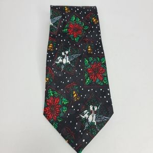 Addiction Christmas Silk Novelty Necktie‎ with Doves